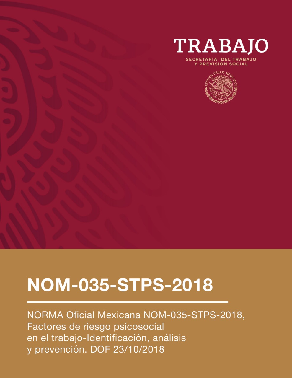 NORMA OFICIAL MEXICANA NOM-035-STPS-2018